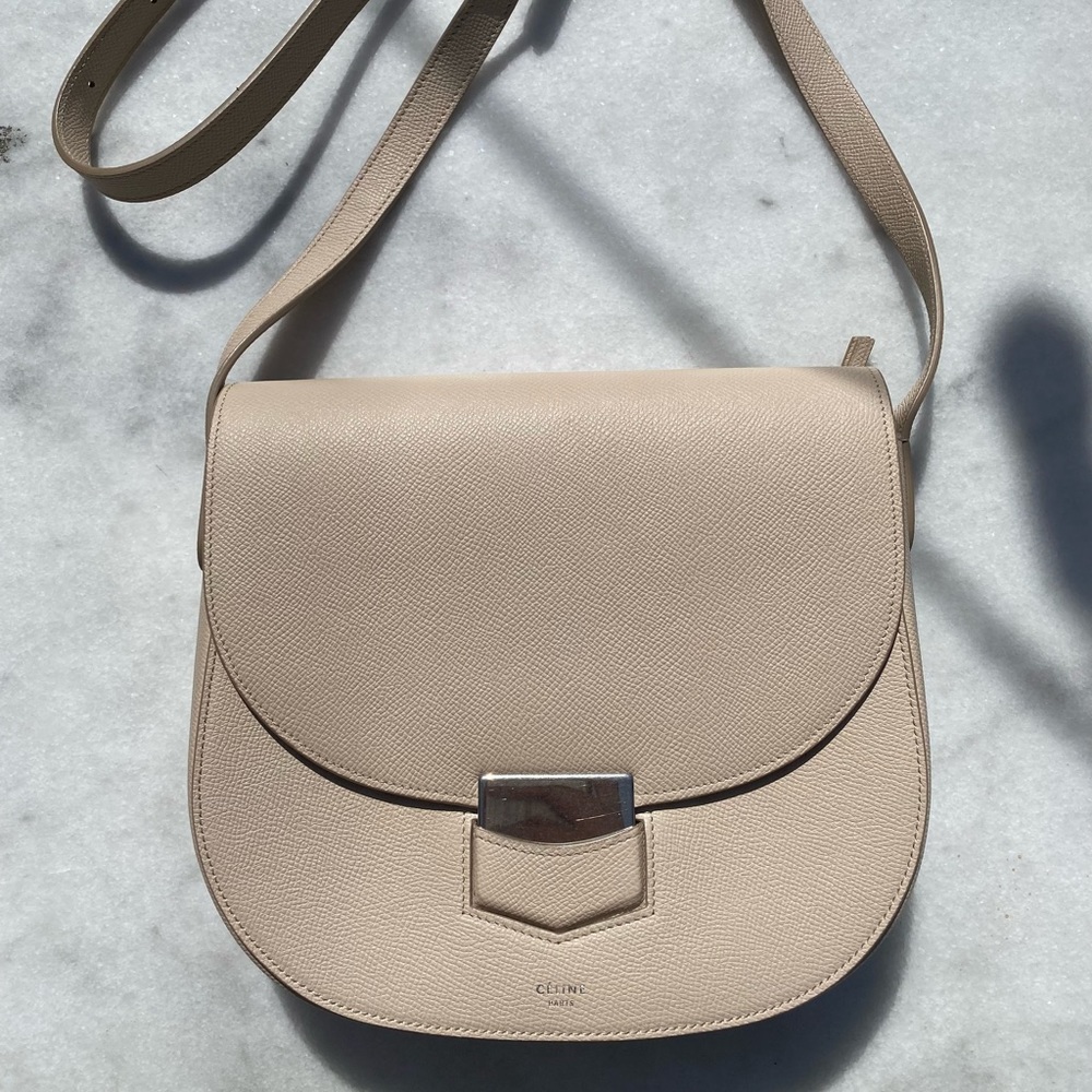 Celine Ivory Trotteur Crossbody Bag